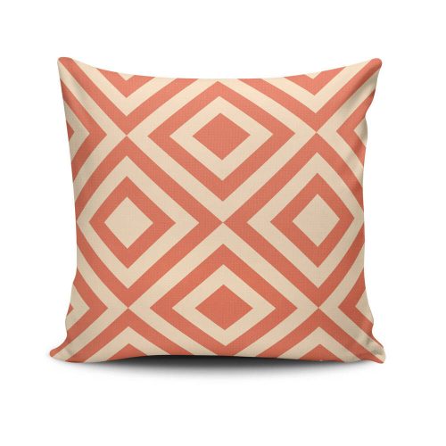 Stylish Cushion Cover 43x43 cm, 50% Cotton/50% Polyester, Washable & Ironable, Concealed Zip Closure | Perfect for Home Decor & Comfort