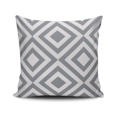 Stylish Cushion Cover 43x43 cm, 50% Cotton/50% Polyester, Washable & Ironable, Concealed Zip Closure | Perfect for Home Decor & Comfort