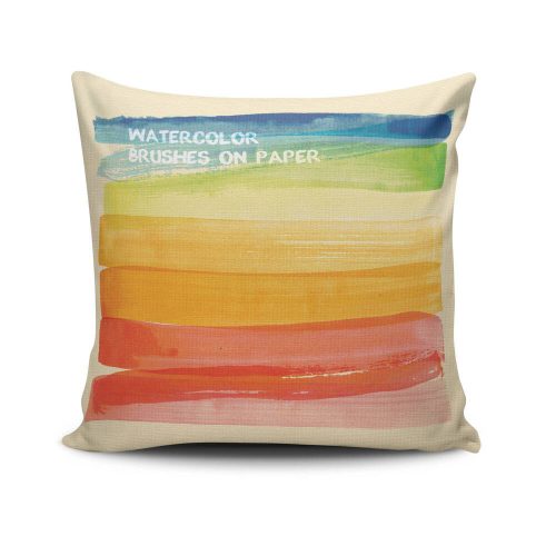Stylish Cushion Cover 43x43 cm, 50% Cotton/50% Polyester, Washable & Ironable, Concealed Zip Closure | Perfect for Home Decor & Comfort