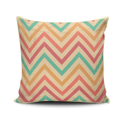 Stylish Cushion Cover 43x43 cm, 50% Cotton/50% Polyester, Washable & Ironable, Concealed Zip Closure | Perfect for Home Decor & Comfort