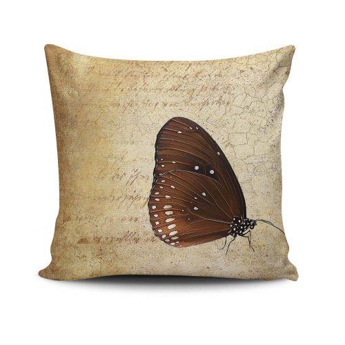 Stylish Cushion Cover 43x43 cm, 50% Cotton/50% Polyester, Washable & Ironable, Concealed Zip Closure | Perfect for Home Decor & Comfort