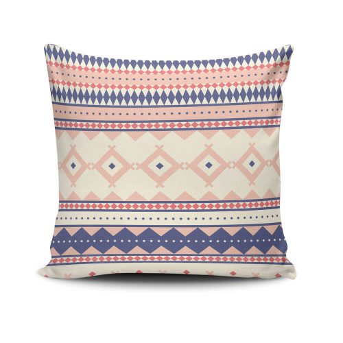 Stylish Cushion Cover 43x43 cm, 50% Cotton/50% Polyester, Washable & Ironable, Concealed Zip Closure | Perfect for Home Decor & Comfort