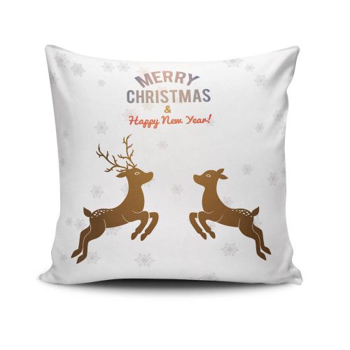 Soft & Stylish Cushion (43 x 43 cm), 50% Cotton/50% Polyester, Machine Washable, Ironable, Silicone Filling, Concealed Zip | Perfect for Home Decor