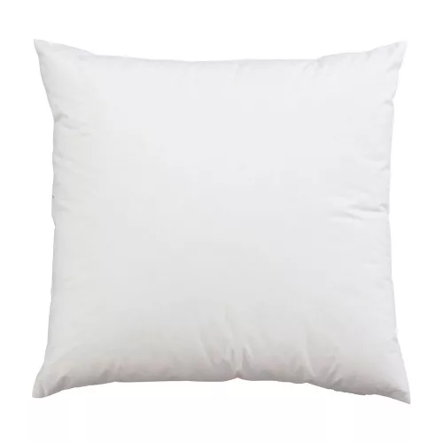 Premium White Cushion (50 x 50 cm), 100% Polyester with Silicone Filling, Lightweight 400g | Ideal for Home Decor & Comfort, Soft & Stylish Design