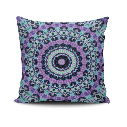 Stylish Cushion Cover 43x43 cm, 50% Cotton/50% Polyester, Washable & Ironable, Concealed Zip Closure | Perfect for Home Decor & Comfort