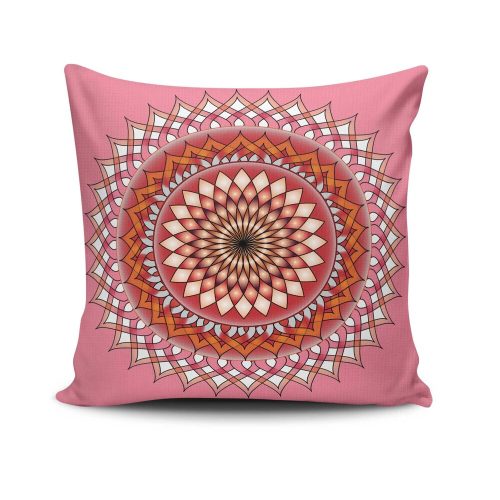 Stylish Cushion Cover 43x43 cm, 50% Cotton/50% Polyester, Washable & Ironable, Concealed Zip Closure | Perfect for Home Decor & Comfort