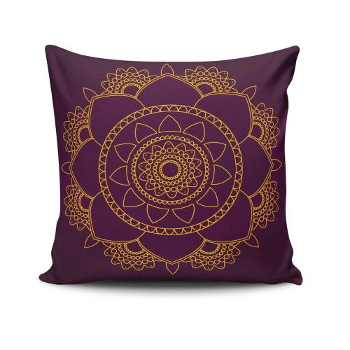 Stylish Cushion Cover 43x43 cm, 50% Cotton/50% Polyester, Washable & Ironable, Concealed Zip Closure | Perfect for Home Decor & Comfort