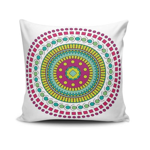 Stylish Cushion Cover 43x43 cm, 50% Cotton/50% Polyester, Washable & Ironable, Concealed Zip Closure | Perfect for Home Decor & Comfort