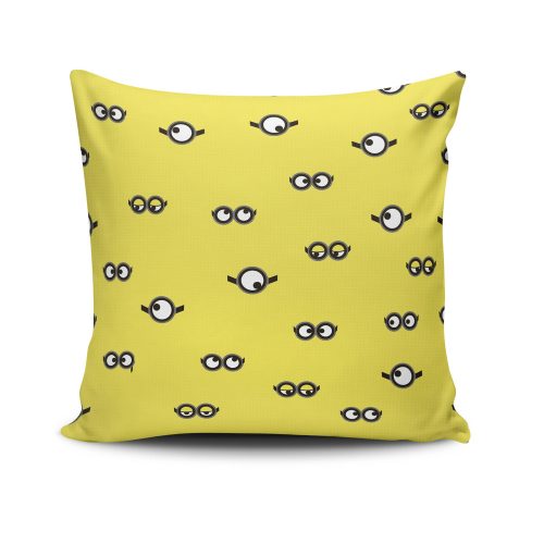 Soft & Stylish Cushion (43 x 43 cm), 50% Cotton/50% Polyester, Machine Washable, Ironable, Silicone Filling, Concealed Zip | Perfect for Home Decor