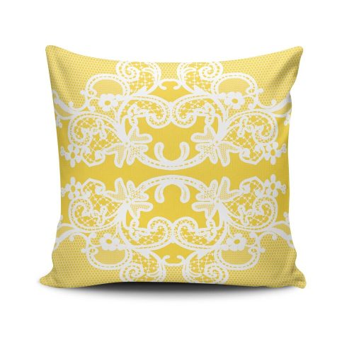 Soft & Stylish Cushion (43 x 43 cm), 50% Cotton/50% Polyester, Machine Washable, Ironable, Silicone Filling, Concealed Zip | Perfect for Home Decor