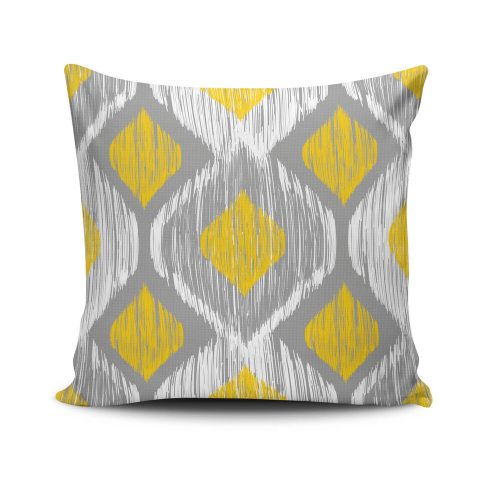 Soft & Stylish Cushion (43 x 43 cm), 50% Cotton/50% Polyester, Machine Washable, Ironable, Silicone Filling, Concealed Zip | Perfect for Home Decor