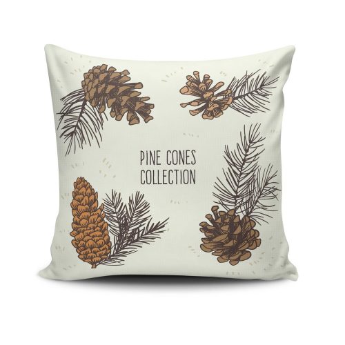 Soft & Stylish Cushion (43 x 43 cm), 50% Cotton/50% Polyester, Machine Washable, Ironable, Silicone Filling, Concealed Zip | Perfect for Home Decor