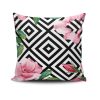 Stylish Cushion Cover 43x43 cm, 50% Cotton/50% Polyester, Washable & Ironable, Concealed Zip Closure | Perfect for Home Decor & Comfort