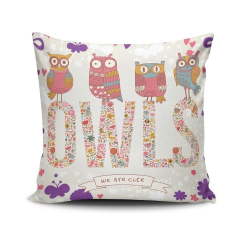 Stylish Cushion Cover 43x43 cm, 50% Cotton/50% Polyester, Washable & Ironable, Concealed Zip Closure | Perfect for Home Decor & Comfort