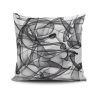 Stylish Cushion Cover 43x43 cm, 50% Cotton/50% Polyester, Washable & Ironable, Concealed Zip Closure | Perfect for Home Decor & Comfort