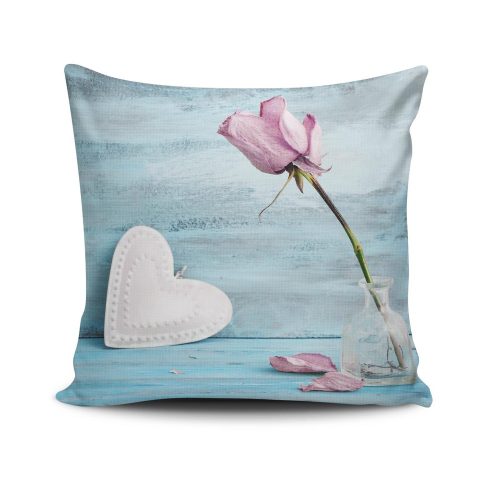 Stylish Cushion Cover 43x43 cm, 50% Cotton/50% Polyester, Washable & Ironable, Concealed Zip Closure | Perfect for Home Decor & Comfort