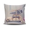 Stylish Cushion Cover 43x43 cm, 50% Cotton/50% Polyester, Washable & Ironable, Concealed Zip Closure | Perfect for Home Decor & Comfort
