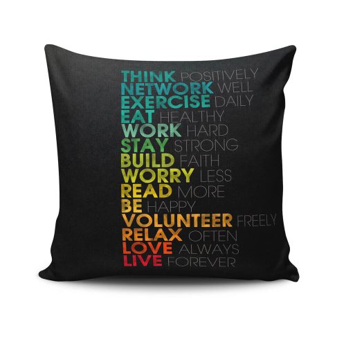 Stylish Cushion Cover 43x43 cm, 50% Cotton/50% Polyester, Washable & Ironable, Concealed Zip Closure | Perfect for Home Decor & Comfort