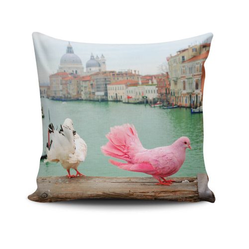 Stylish Cushion Cover 43x43 cm, 50% Cotton/50% Polyester, Washable & Ironable, Concealed Zip Closure | Perfect for Home Decor & Comfort