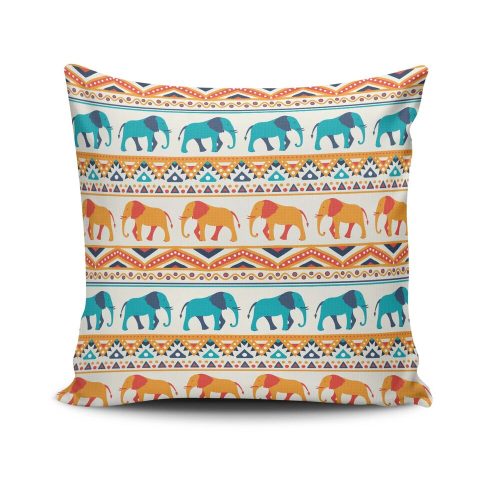 Stylish Cushion Cover 43x43 cm, 50% Cotton/50% Polyester, Washable & Ironable, Concealed Zip Closure | Perfect for Home Decor & Comfort