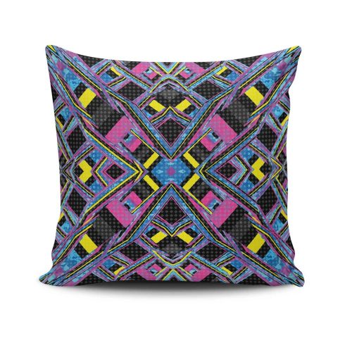 Stylish Cushion Cover 43x43 cm, 50% Cotton/50% Polyester, Washable & Ironable, Concealed Zip Closure | Perfect for Home Decor & Comfort