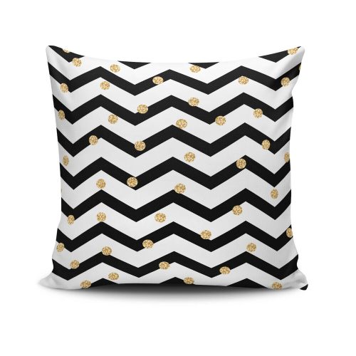 Stylish Cushion Cover 43x43 cm, 50% Cotton/50% Polyester, Washable & Ironable, Concealed Zip Closure | Perfect for Home Decor & Comfort