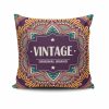 Stylish Cushion Cover 43x43 cm, 50% Cotton/50% Polyester, Washable & Ironable, Concealed Zip Closure | Perfect for Home Decor & Comfort