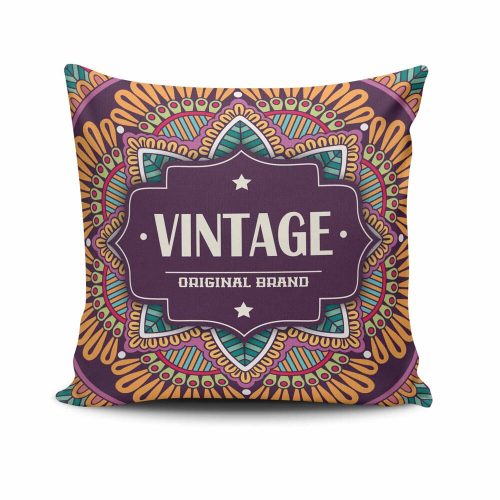 Stylish Cushion Cover 43x43 cm, 50% Cotton/50% Polyester, Washable & Ironable, Concealed Zip Closure | Perfect for Home Decor & Comfort