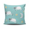 Stylish Cushion Cover 43x43 cm, 50% Cotton/50% Polyester, Washable & Ironable, Concealed Zip Closure | Perfect for Home Decor & Comfort