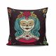Stylish Cushion Cover 43x43 cm, 50% Cotton/50% Polyester, Washable & Ironable, Concealed Zip Closure | Perfect for Home Decor & Comfort