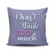 Stylish Cushion Cover 43x43 cm, 50% Cotton/50% Polyester, Washable & Ironable, Concealed Zip Closure | Perfect for Home Decor & Comfort