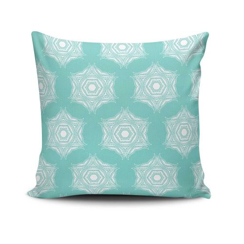 Stylish Cushion Cover 43x43 cm, 50% Cotton/50% Polyester, Washable & Ironable, Concealed Zip Closure | Perfect for Home Decor & Comfort