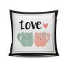 Stylish Cushion Cover 43x43 cm, 50% Cotton/50% Polyester, Washable & Ironable, Concealed Zip Closure | Perfect for Home Decor & Comfort