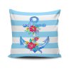 Stylish Cushion Cover 43x43 cm, 50% Cotton/50% Polyester, Washable & Ironable, Concealed Zip Closure | Perfect for Home Decor & Comfort