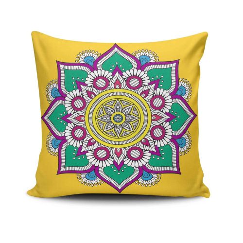 Stylish Cushion Cover 43x43 cm, 50% Cotton/50% Polyester, Washable & Ironable, Concealed Zip Closure | Perfect for Home Decor & Comfort