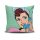 Stylish Cushion Cover 43x43 cm, 50% Cotton/50% Polyester, Washable & Ironable, Concealed Zip Closure | Perfect for Home Decor & Comfort