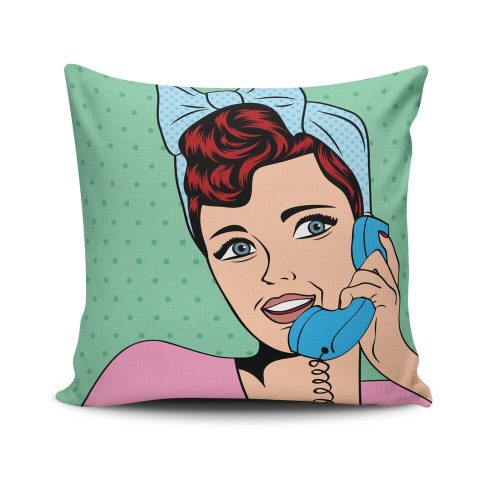 Stylish Cushion Cover 43x43 cm, 50% Cotton/50% Polyester, Washable & Ironable, Concealed Zip Closure | Perfect for Home Decor & Comfort