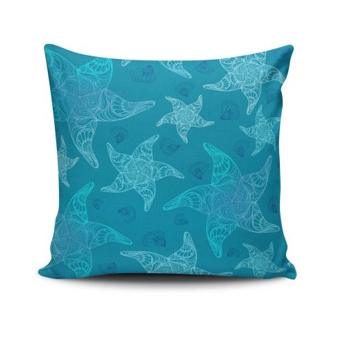 Stylish Cushion Cover 43x43 cm, 50% Cotton/50% Polyester, Washable & Ironable, Concealed Zip Closure | Perfect for Home Decor & Comfort