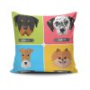 Stylish Cushion Cover 43x43 cm, 50% Cotton/50% Polyester, Washable & Ironable, Concealed Zip Closure | Perfect for Home Decor & Comfort