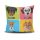Stylish Cushion Cover 43x43 cm, 50% Cotton/50% Polyester, Washable & Ironable, Concealed Zip Closure | Perfect for Home Decor & Comfort