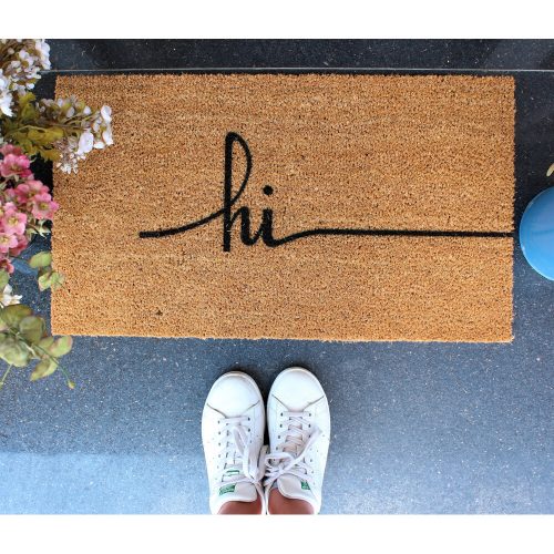 Durable Coco Doormat, 70 x 40 cm, Brown & Black | 100% Coconut Fiber | Eco-Friendly, Stylish Entryway Mat for Home & Office Use