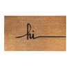 Durable Coco Doormat, 70 x 40 cm, Brown & Black | 100% Coconut Fiber | Eco-Friendly, Stylish Entryway Mat for Home & Office Use