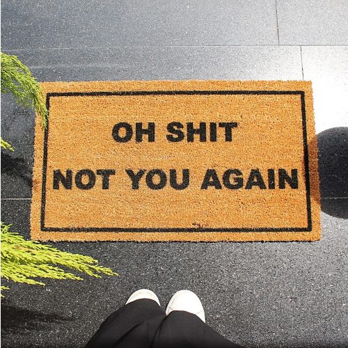Durable Coco Doormat, 70 x 40 cm, Brown & Black | 100% Coconut Fiber | Eco-Friendly, Stylish Entryway Mat for Home & Office Use