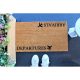Durable Coco Doormat, 70 x 40 cm, Brown & Black | 100% Coconut Fiber | Eco-Friendly, Stylish Entryway Mat for Home & Office Use