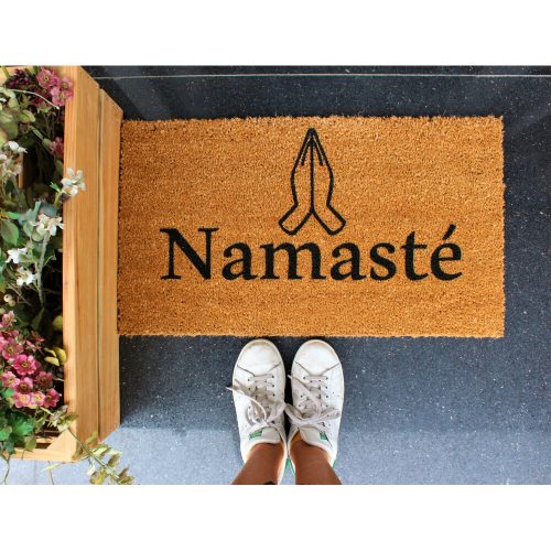 Durable Coco Doormat, 70 x 40 cm, Brown & Black | 100% Coconut Fiber | Eco-Friendly, Stylish Entryway Mat for Home & Office Use