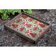 Handcrafted Wooden Tray, 40 x 50 x 6 cm | 100% Wood, Hand-Painted & Assembled | Durable Digital Print with 300 Micron Coating | Elegant & Functional