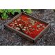 Handcrafted Wooden Tray, 40 x 50 x 6 cm | 100% Wood, Hand-Painted & Assembled | Durable Digital Print with 300 Micron Coating | Elegant & Functional