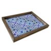 Elegant Wooden Tray, 30 x 40 cm | 100% MDF Painting (2.7mm) & 100% Pine Wood Frame (17x35mm) | Perfect for Serving & Home Décor