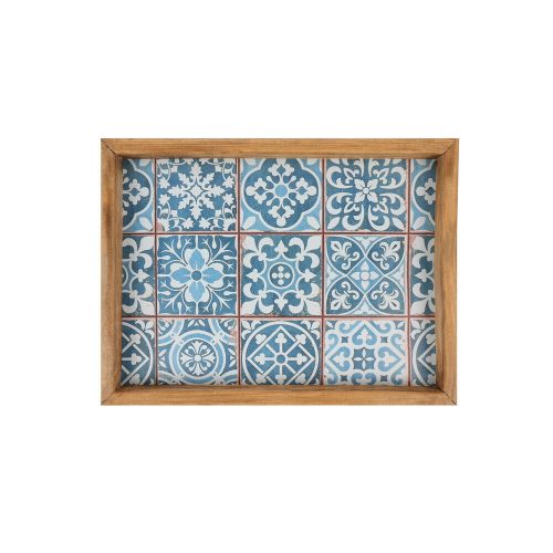 Elegant Wooden Tray, 30 x 40 cm | 100% MDF Painting (2.7mm) & 100% Pine Wood Frame (17x35mm) | Perfect for Serving & Home Décor