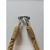 Modern Mustard Toilet Paper Holder, 100% Metal & Rope, Wall-Mounted, 14 x 22 x 3 cm | Rustic & Humorous Design, Perfect for Any Bathroom